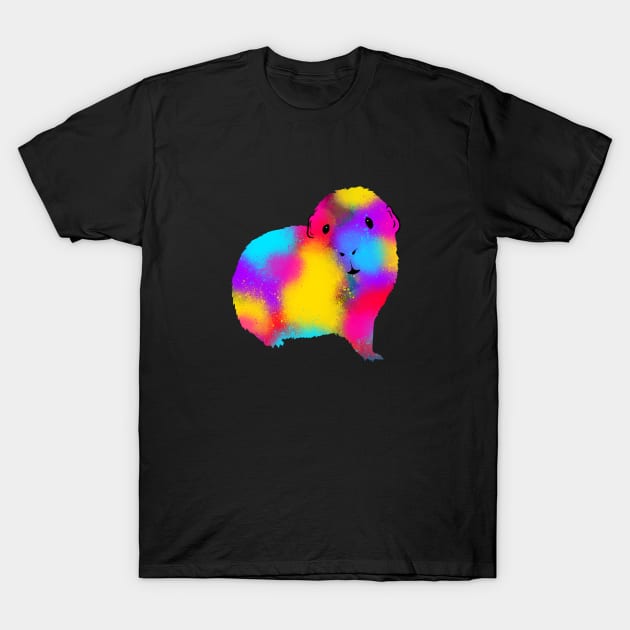 Spray Paint Graffiti Guinea Pig T-Shirt by Squeeb Creative